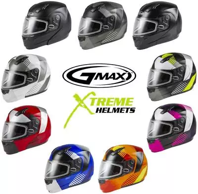 Gmax MD-04S Snow Helmet Flip Up Modular Dual Or Electric Shield DOT XS-3XL • $244.95