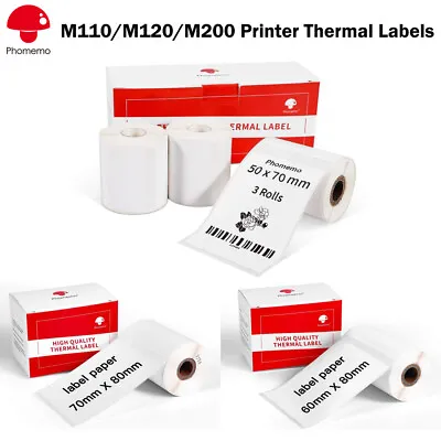 Phomemo Sticker Paper Thermal Large Size Label For Phomemo M200 M220 Printer • $6.50