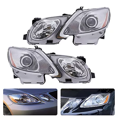 Pair For Lexus GS300 GS350 GS450h GS460 2006-2011 HID Headlight LH+RH Chrome • $484.50