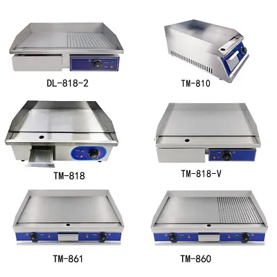 £109 • Buy Commercial Electric Griddle BBQ Grill Flat / Grooved Hotplate Countertop Kitchen