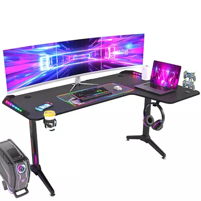 4 Style Gaming Desk Extra Large Computer Desk Professional Gamer Studio Table • $129.90