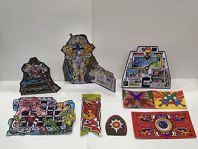 🔥 MOTU Castle Grayskull Cardboard Cutouts + Full Set Of Replacement Stickers • $34.95