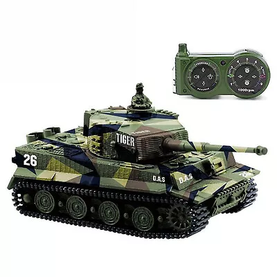 1:72 Radio Remote Control Mini Rc German Tiger I Panzer Tank W/ Sound Toys Gift • $19.98