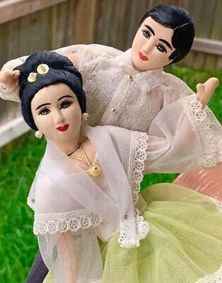 Vintage Handmade Spanish Dancing Dolls Couple • $14.95