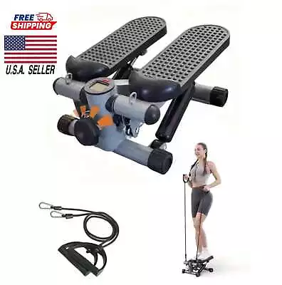 Mini LCD Monitor Stepper Stair Stepper Exercise Equipment With Resistance Bands • $24.99