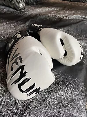 Venum Challenger 3.0 Hook And Loop Boxing Gloves - White/Black • $40