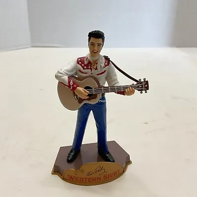 2004 Elvis Presley Figurine 4.5” Young Guitar Western Shirt Offficial EPE • $25.22