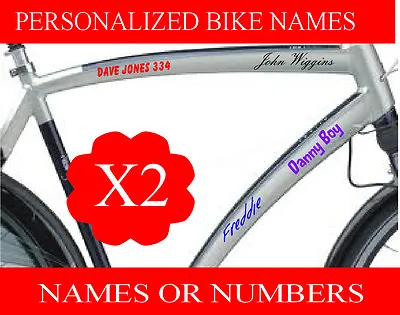 £2.70 • Buy Personalised BMX Bike Cycle Motorbike Bike Crash Helmet Names Sticker Decals 