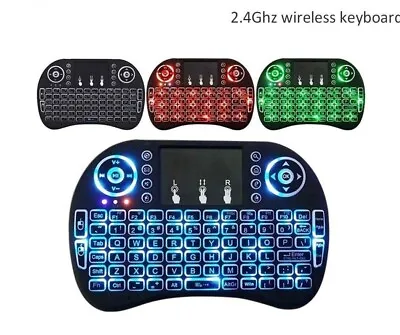 Mini Portable Wireless Keyboard Touchpad USB For Android Smart TV Box PC Laptop • £7.29