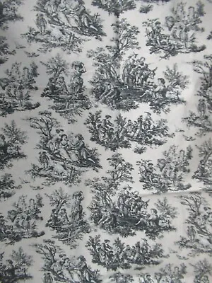 VTG.    Country Life   Toile Black And Tan  With Families Rare  SBTY X 46 W  NEW • $11.69