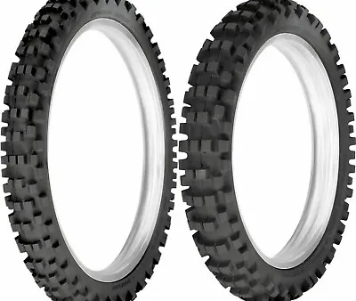 New Dunlop 80/100-21 & 100/90-19 D952 Tire Set For CRF250R KX250F YZ250F ETC • $152.72