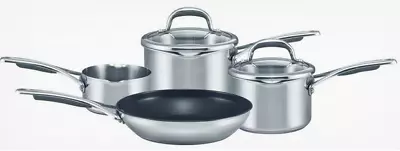 £84.99 • Buy Meyer 4-Piece Stainless Steel Induction Pan Set Non-stick Frypan 70268