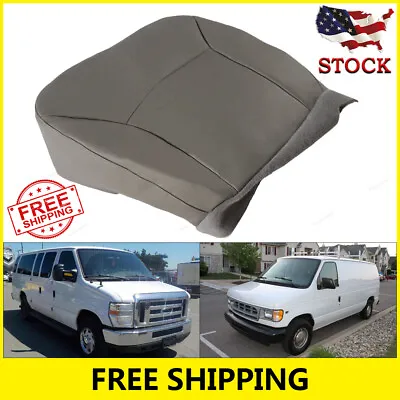 Fit 2002-2008 Ford E150 E250 Cargo Van Vinyl Seat Cover Gray Driver Side Bottom • $25.99