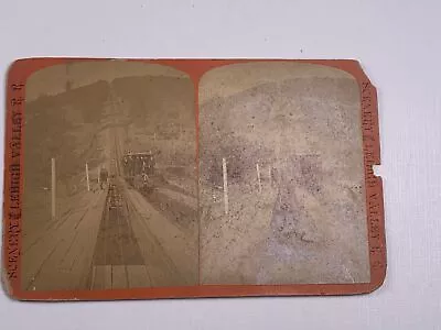  Stereoview Photo Lehigh Valley Railroad Mt Pisgah Plane Mauch Chunk PA  • $33