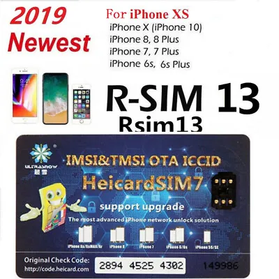 $32.99 • Buy Heicard Turbo Unlock Sim Card For Sprint Tmobile ATT IPhone XS/X/8/7 IOS13.6