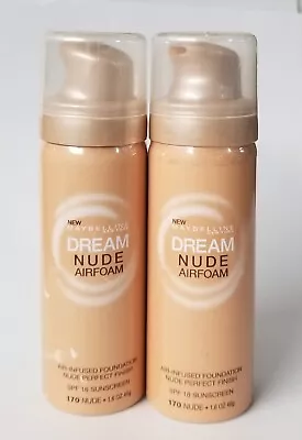 2 Maybelline Dream Nude Airfoam Foundation 170 Nude • $14