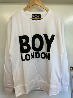 £14 • Buy Boy London White Unisex Sweatshirt Size Xs To Lrg Designer Vintage Punk