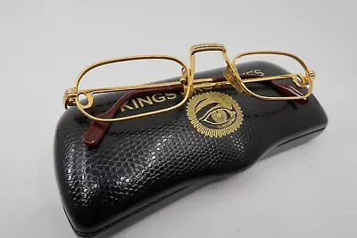 Vintage Cartier PARIS Gold Plared Eyeglasses Frames France 50-24 140 SL# 931663 • $110.66