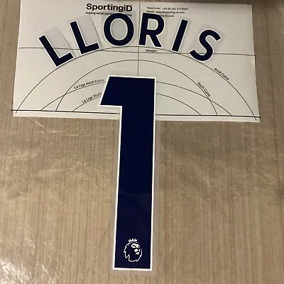 $10.05 • Buy Lloris 1 2017 - 2019 Official Premier League Name & Number Player Size Spurs