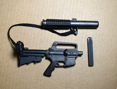 21st Century Sling M16 Rifle W/ Silencer And Sliding Stock For Action Figure 12  • $9