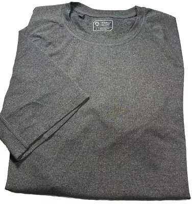 New! MONDETTA-Gray Poly/Spdx Mens SS Athletic/Fitness Tee Shirt-(M) • $7.95