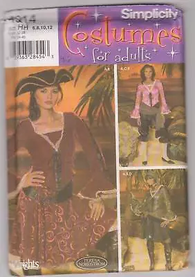 Simplicity Sewing Pattern 4914 Miss Pirate Costumes Sz 6-12 • $12