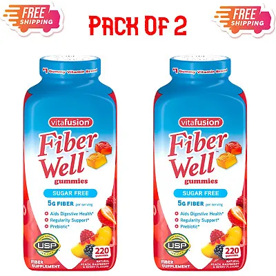 Vitafusion Fiber Well Gummies (220 Ct.) Pack Of 2 • $51.99