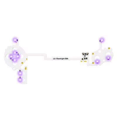 Game Boy Advance LED Button Board Mod Kit Purple Light CleanLight RetroSix • £12.98