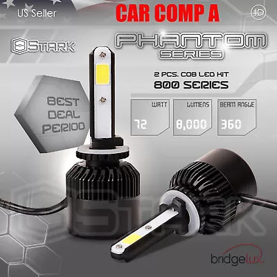 72W 8000LM US BridgeLux Chip LED Kit 6000K Fog Light Bulbs - 880 881 893 899 (A) • $29.79