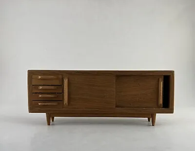 Mini Miniature Model Handmade Mid Century Danish Modern MCM Teak Wood Credenza • $75