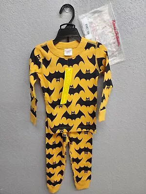 Hanna Andersson 3T 90cm Halloween Night Flight Yellow/Black Bats Organic NEW TAG • $28.99