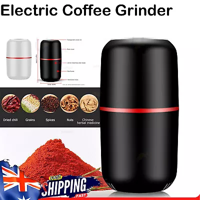 Electric Coffee Grinder Grinding Milling Bean Nut Spice Herbs Blender Machine AU • $28.99