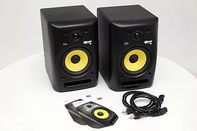 KRK RoKit 6 G2 68W 6  Active Near Field Monitors With Auray Pads (Pair) • $50
