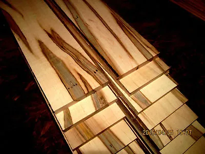 8 Stunning Thin Kiln Dried Sanded Ambrosia Maple 12  X 4  X 3/8  Lumber Wood • $37.95