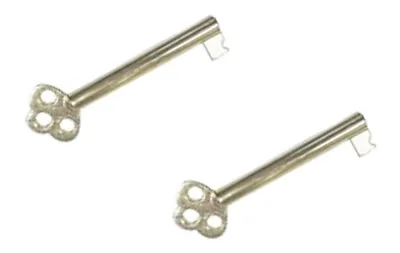 Spare Key For Wardrobe Cabinet Door Cupboard Lock Gold Home 2 Piece • £3.43