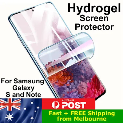 $4.35 • Buy HYDROGEL Screen Protector For Samsung S10 S20 S21 S22 S23 Note 9 10 20 FE Ultra