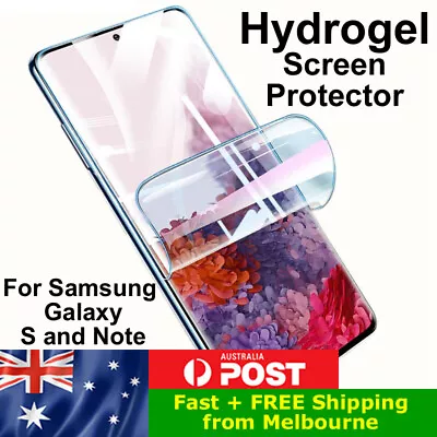 HYDROGEL Screen Protector For Samsung S10 S20 S21 S22 S23 Note 9 10 20 FE Ultra • $3.65