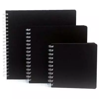 Seawhite 160gsm Euro Sketchbook Wire Bound Black Poplin Cover • £14.59