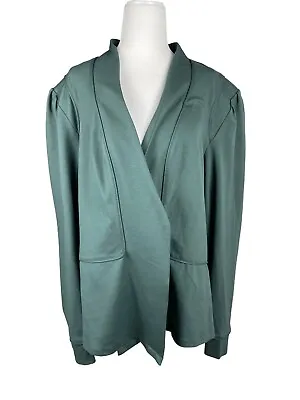 NWT City Chic JKT Piping Praise Jacket Women's Size XL Green Long Sleeve • $41.46