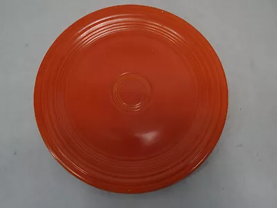 Vintage Fiesta Fiestaware Radioactive Fire Red 9 1/2  Plate 1950's • $25.49