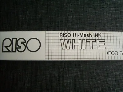 WHITE - RISO Print Gocco Hi Mesh INK For Paper Screen Printer PG-5 PG-11 PG-10 • $12.99