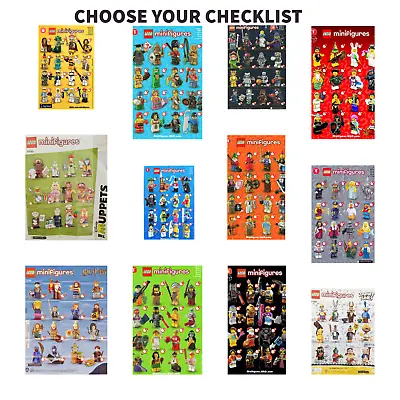 LEGO Collectable Minifigure Series CHOOSE YOUR Checklist Tick Sheet Leaflet CMF • $2.24