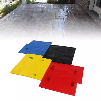 4PCS 24  X 24  Concrete Stamps Mats Set Concrete Texturing Skin For Wall & Floor • $228.96