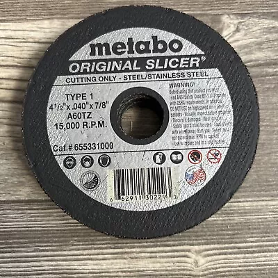 Set If 10 Metabo 655331000 Wheel Slicer - Black • $27.99