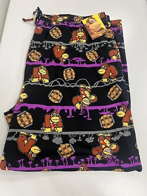 Super Mario Donkey Kong Pajama Pants With Pockets. Brand New. Adult Size Xxl • $48