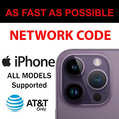 AT&T Network Carrier Unlock Code IPhone 15 14 13 12 11 Pro Max Plus IPhone SE • $9.99