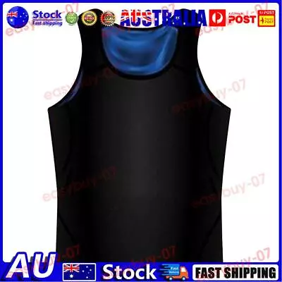 $16.17 • Buy AU Men Waist Trainer Sweat Vest Slimming Shirt Sauna Tank Top For Weight Loss