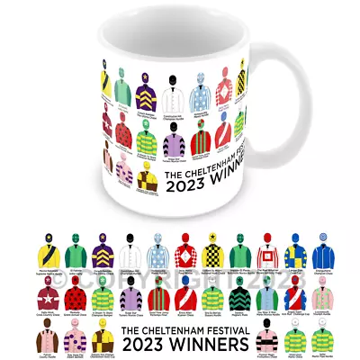 Horse Racing Cheltenham Fesitval Winners 2023 Mug Cup  National Hunt Racing Mug • £7.99