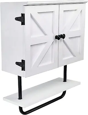 17X21” Barndoor Bathroom Wall Cabinet Space Saver Storage Cabinet Kitchen Medic • $85.99