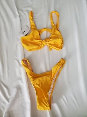 Zaful Yellow Bikini Set - Size Large/L • $15